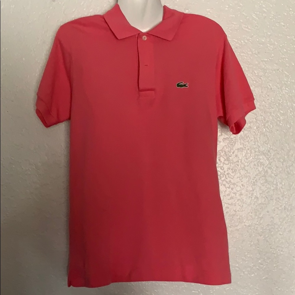 2/$20 Men’s Lacoste coral color shirt
